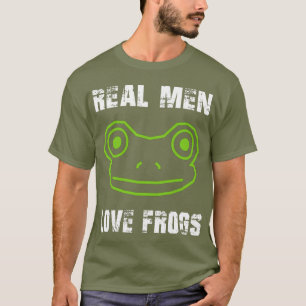 Echte Mannen Liefhebben Kikkers T-shirt