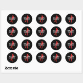 Echte Mannen Lijn Dans Westerne Country Dancing Li Ronde Sticker (Vel)