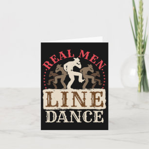 Echte Mannen Line Dance Shirt Country Western dans Kaart