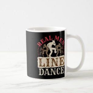 Echte Mannen Line Dance Shirt Country Western dans Koffiemok