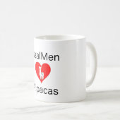 Echte mannen Love Alpacas Koffiemok (Voorkant rechts)