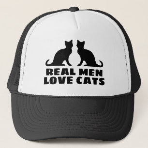 Echte Mannen Love Cats grappige trucker hat for ca Pet