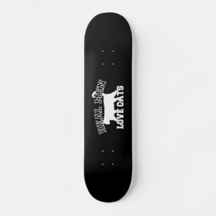 Echte Mannen Love Cats Silhouette Persoonlijk Skateboard