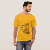 ECHTE MANNEN LOVE CATS T-shirt (Voorkant volledig)