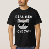 ECHTE MANNEN LOVE CATS Zonnebril Cat T-shirt (Voorkant)
