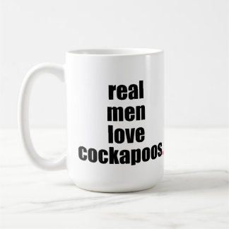Echte Mannen Love Cockapoos Mok