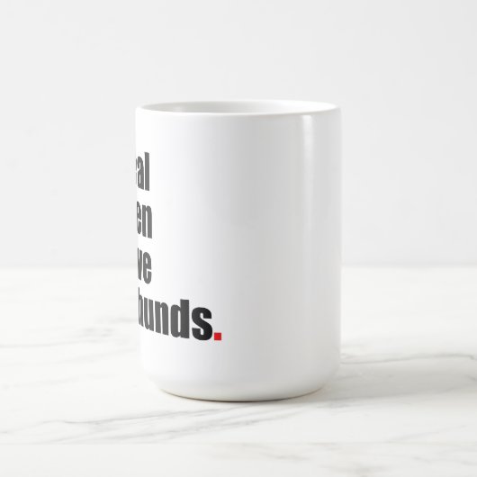 Echte Mannen Love Dachshunds Mok (Center)