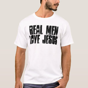 ECHTE MANNEN LOVE JESUS, t-shirts, sweatshirts, ho T-shirt