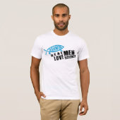 Echte Mannen Love Science T-shirt (Voorkant volledig)