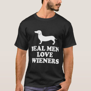 Echte Mannen Love Wiener Dachshund T-shirt