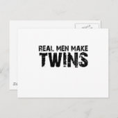 Echte mannen maken... Cool vaderdag gift Briefkaart (Voorkant / Achterkant)