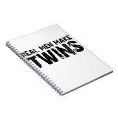 Echte mannen maken... Cool vaderdag gift Notitieboek (Rechterzijde)