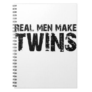 Echte mannen maken... Cool vaderdag gift Notitieboek