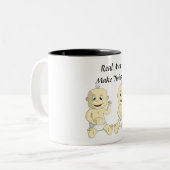 Echte Mannen maken de Mok van de Koffie van de Kwi (Voorkant links)
