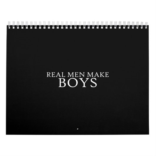 echte mannen maken jongens kalender (Hoes)