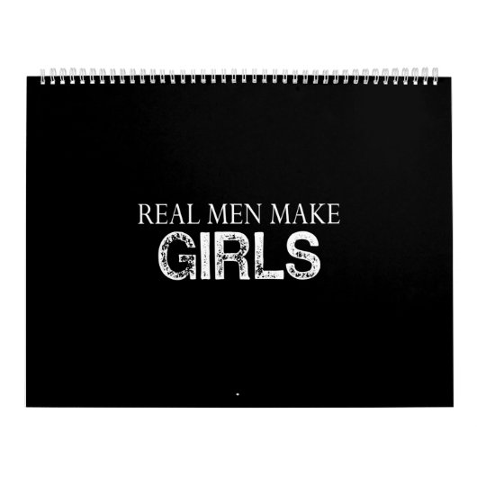 echte mannen maken meisje kalender (Hoes)