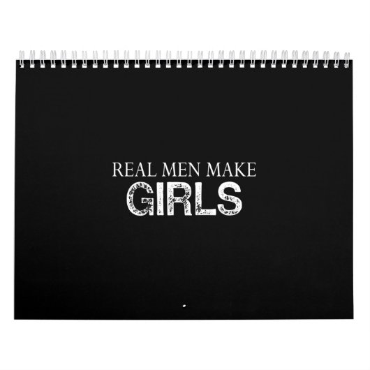 echte mannen maken meisje kalender (Hoes)
