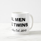 Echte mannen maken tweeling-mok voor nieuwe vader koffiemok (Voorkant rechts)