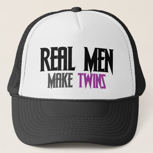 Echte mannen maken tweeling trucker pet (Voorkant)