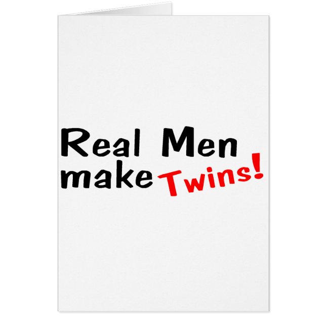 Echte Mannen maken tweelingen (Voorkant)