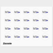 Echte Mannen maken tweelingen (B) Ronde Sticker (Vel)