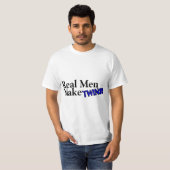 Echte Mannen maken tweelingen (B) T-shirt (Voorkant volledig)