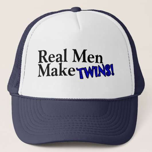 Echte Mannen maken tweelingen (B) Trucker Pet (Voorkant)