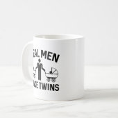 Echte Mannen maken tweelingen Koffiemok (Voorkant links)