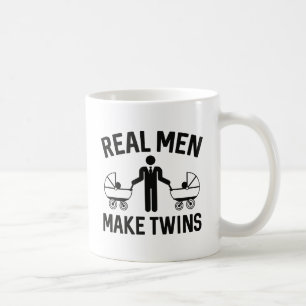 Echte Mannen maken tweelingen Koffiemok
