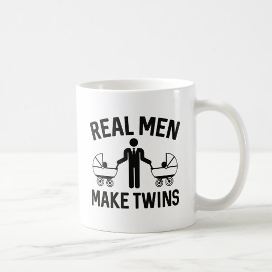 Echte Mannen maken tweelingen Koffiemok (Rechts)
