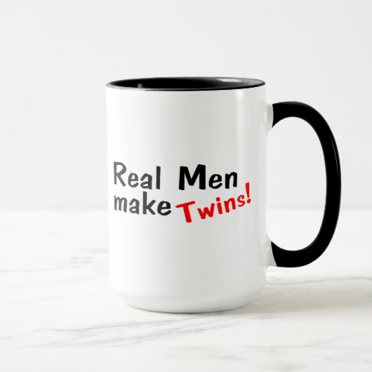 Echte Mannen maken tweelingen Mok (Rechts)