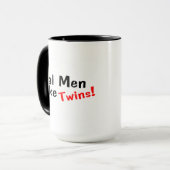 Echte Mannen maken tweelingen Mok (Voorkant links)