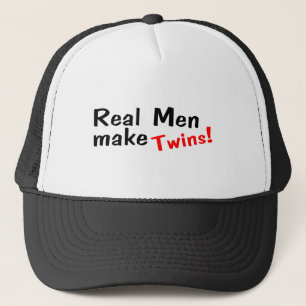 Echte Mannen maken tweelingen Trucker Pet