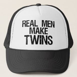 Echte Mannen maken tweelingen Trucker Pet