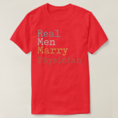 Echte Mannen Marry Physician T-shirt (Design voorkant)