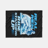 Echte Mannen met een oplopend Jet Skiend-ontwerp Fleece Deken (Voorkant (Horizontaal))