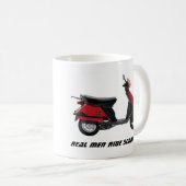 Echte Mannen met scooters! Koffiemok (Voorkant rechts)