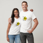 Echte mannen rijden op paarden & Black Horse Party T-shirt (Unisex)