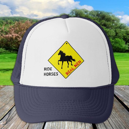 Echte Mannen Rijden Paarden - Trucker Hoed Pet