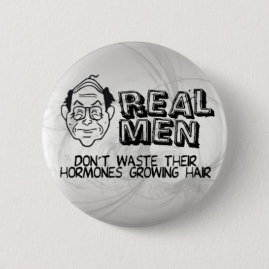 Echte Mannen Ronde Button 5,7 Cm (Voorkant)
