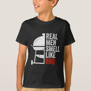 Echte Mannen Ruiken Naar Barbecue Funny Bbq Grille T-shirt