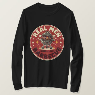 Echte Mannen Ruiken Naar Barbecue Grappige BBQ L T-shirt