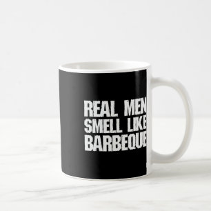 Echte Mannen Ruiken Naar Barbecue Grillen Bbq Vade Koffiemok
