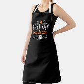 Echte mannen ruiken naar BBQ Schort (Insitu)