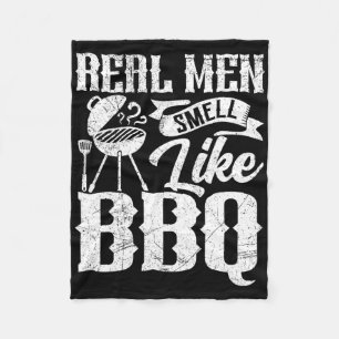 Echte Mannen Ruiken Naar Byrbecue Bbq Smoker Byrbe Fleece Deken