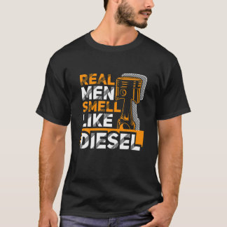 Echte Mannen ruiken naar Diesel Funny Trucker Humo T-shirt