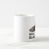 Echte mannen schieten op Zwarte Powder, schietgewe Koffiemok (Center)