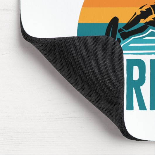 Echte Mannen Ski Barefoot Water Skiing Skier Muismat (Hoek)