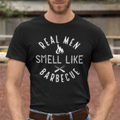 Echte Mannen smeren als barbecue T-shirt