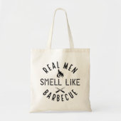 Echte Mannen smeren als barbecue Tote Bag (Voorkant)
